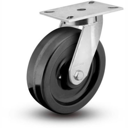 COLSON Colson® 7 Series Swivel Plate Caster 7.08689.379 LH10.5 - Phenolic 8" Dia. 2500 Lb. Cap. 7.08689.379 LH10.5